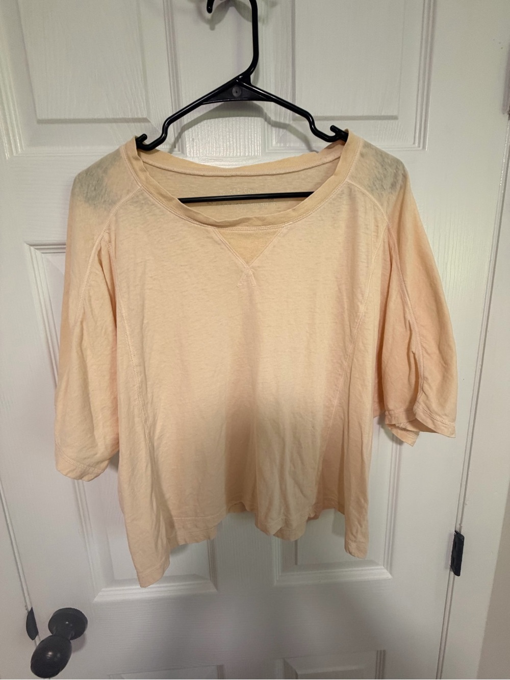 Yellow off shoulder t-shirt